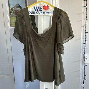 Calvin Klein Olive Green Blouse